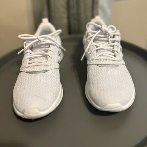 adidas White Mesh Athletic Sneakers